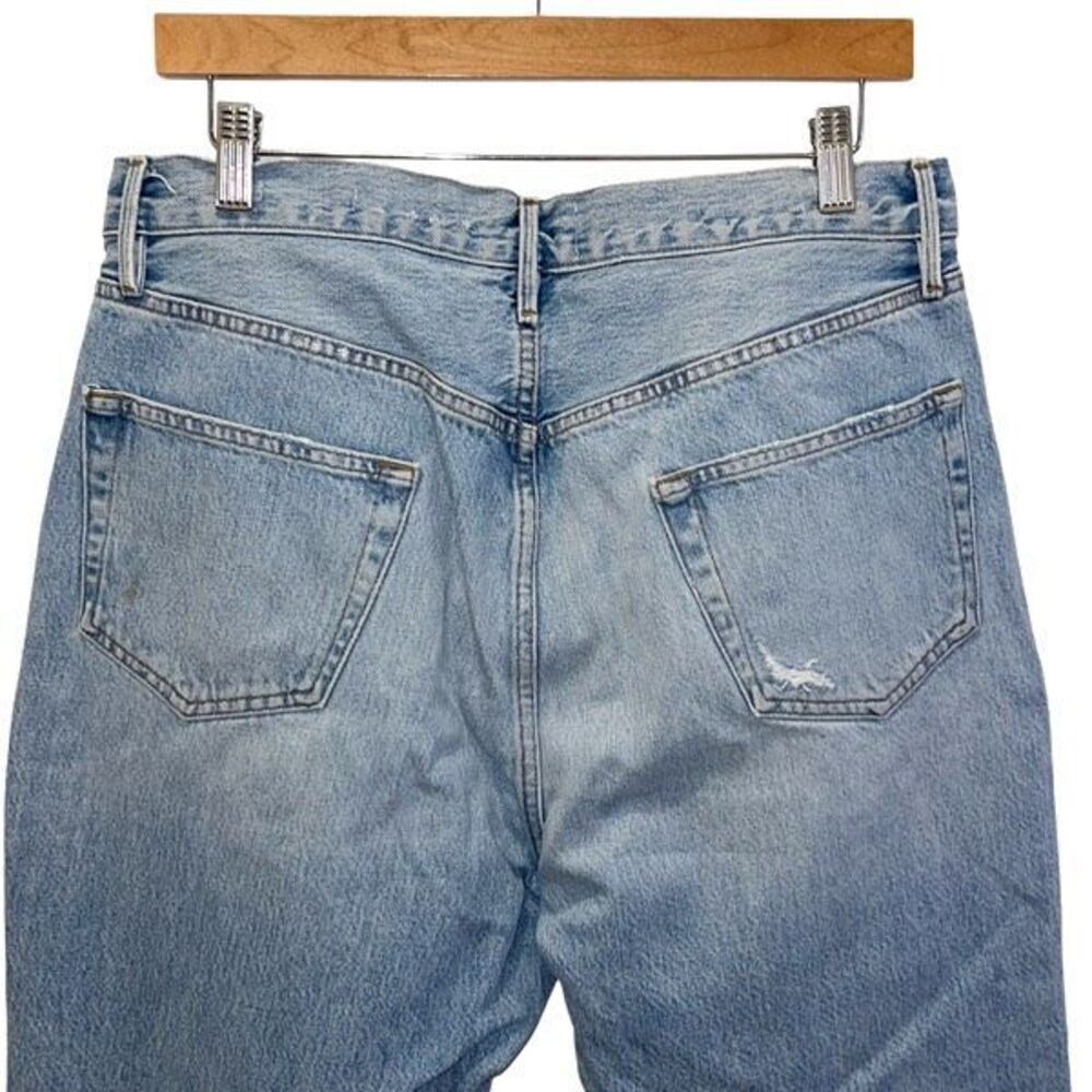 Frame Womens Button Fly Le Original Distressed Cropped Jeans Clash Blue Size 33 - Picture 6 of 13
